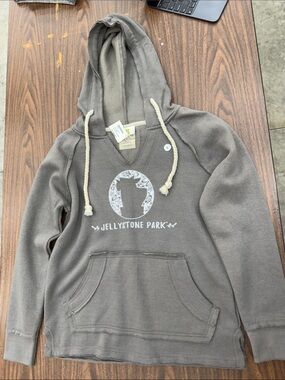 Jellystone Park Women's Gray Hooded Sweatshirt-large